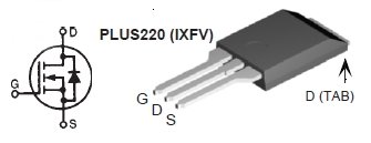 IXFV12N90P, N-канальный силовой MOSFET транзистор со встроенным быстрым диодом (HiPerFET)